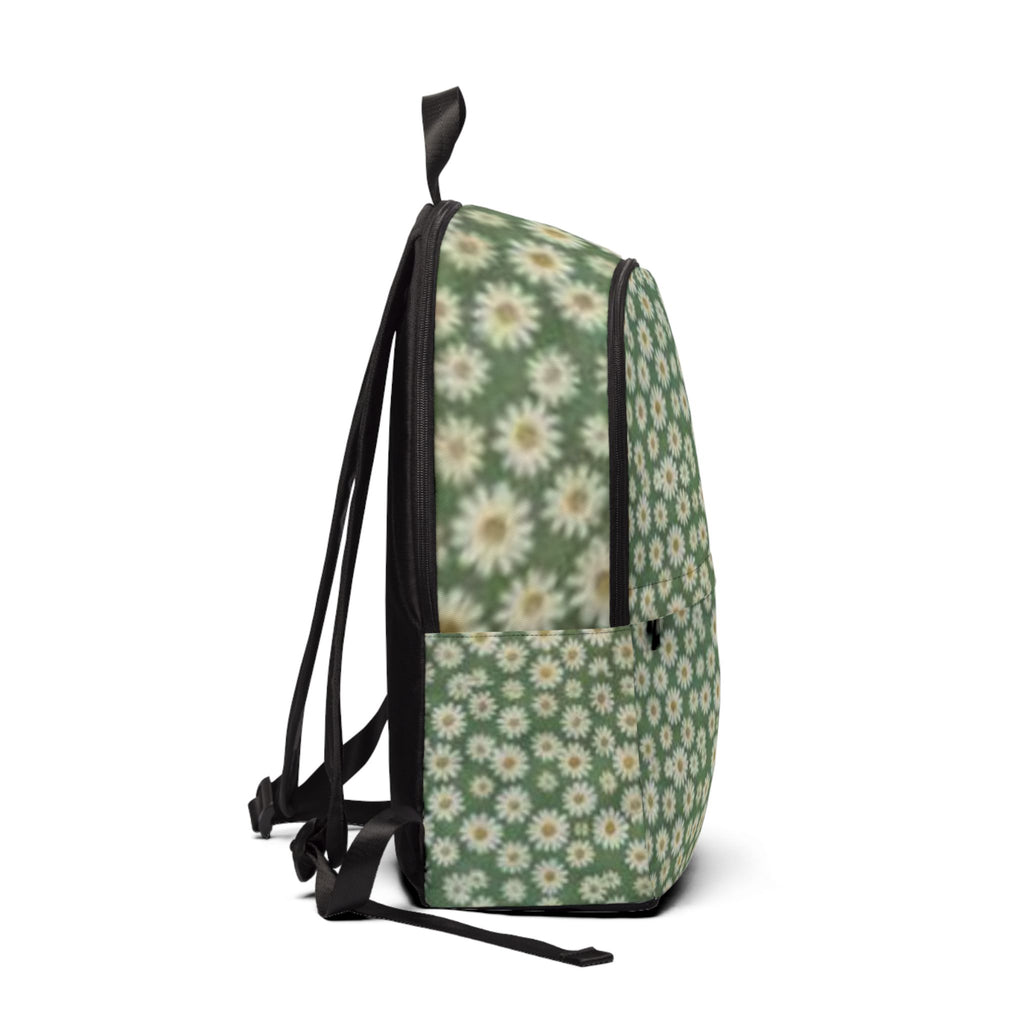 Sac à dos motif marguerite verte | Imprimé floral rétro Prairie