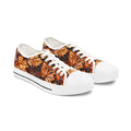 Low Top Sneakers - Autumn Leaves Pattern Women’s Casual Canvas Shoes