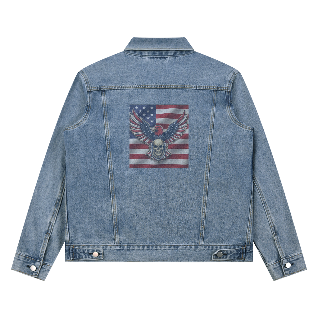 Unisex Vintage Wash Denim Jacket
