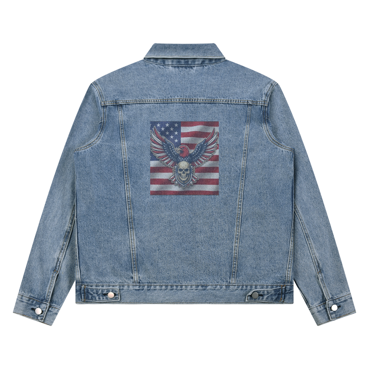 Unisex Vintage Wash Denim Jacket