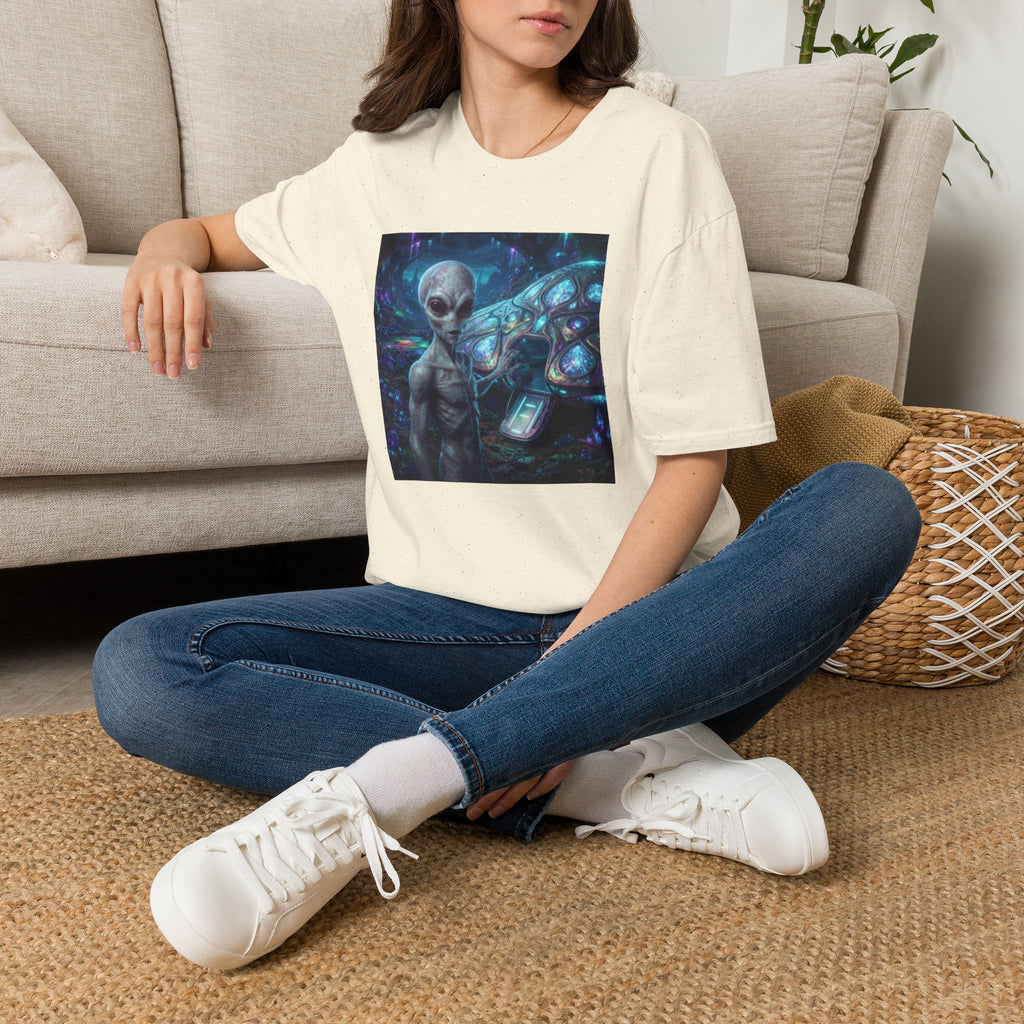 Alien Encounter T‑Shirt — Galactic Grey Extraterrestrial Art Tee