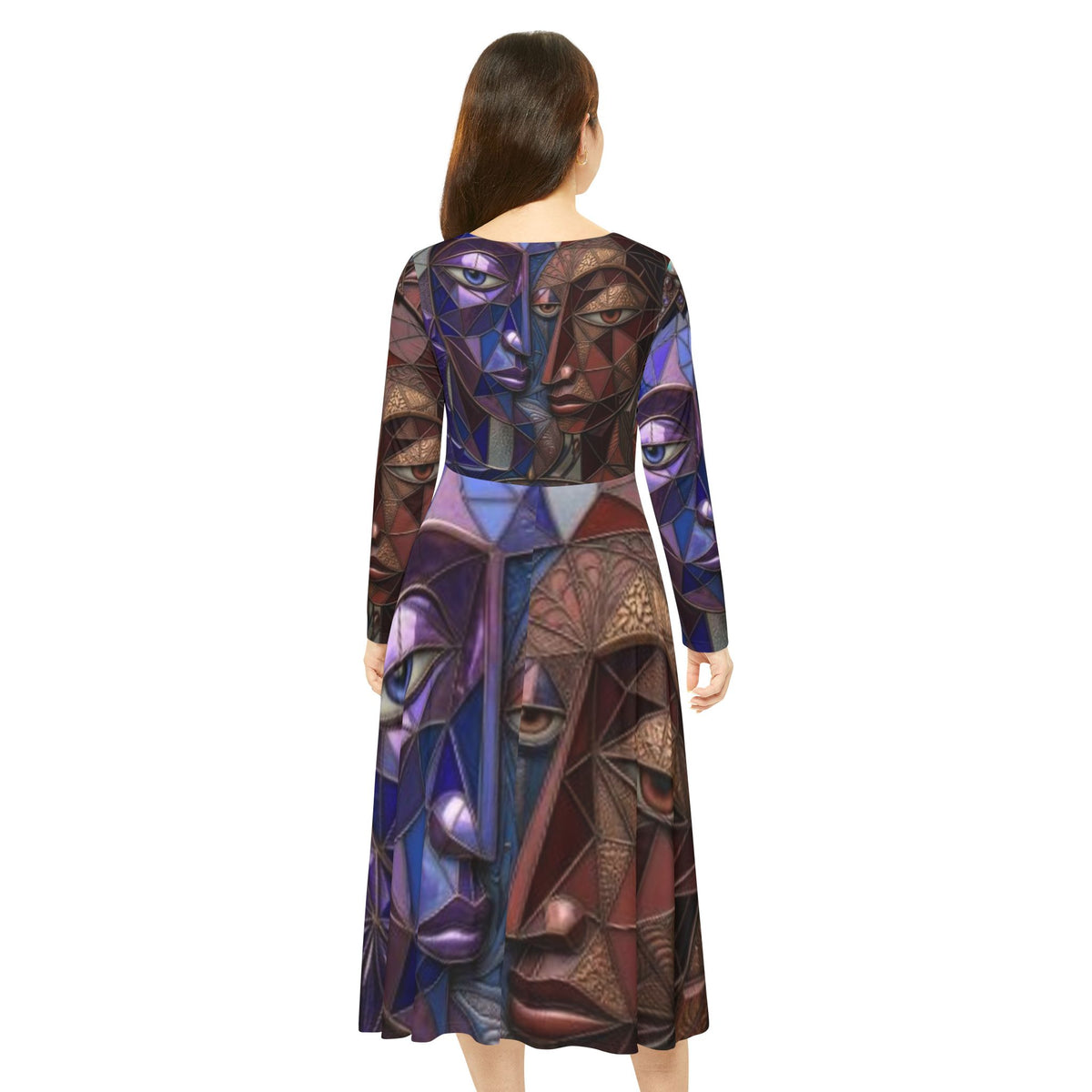 Women's Dress | Long Sleeve Dance Dress | "No More Stolen Sisters" Series #mmiwg