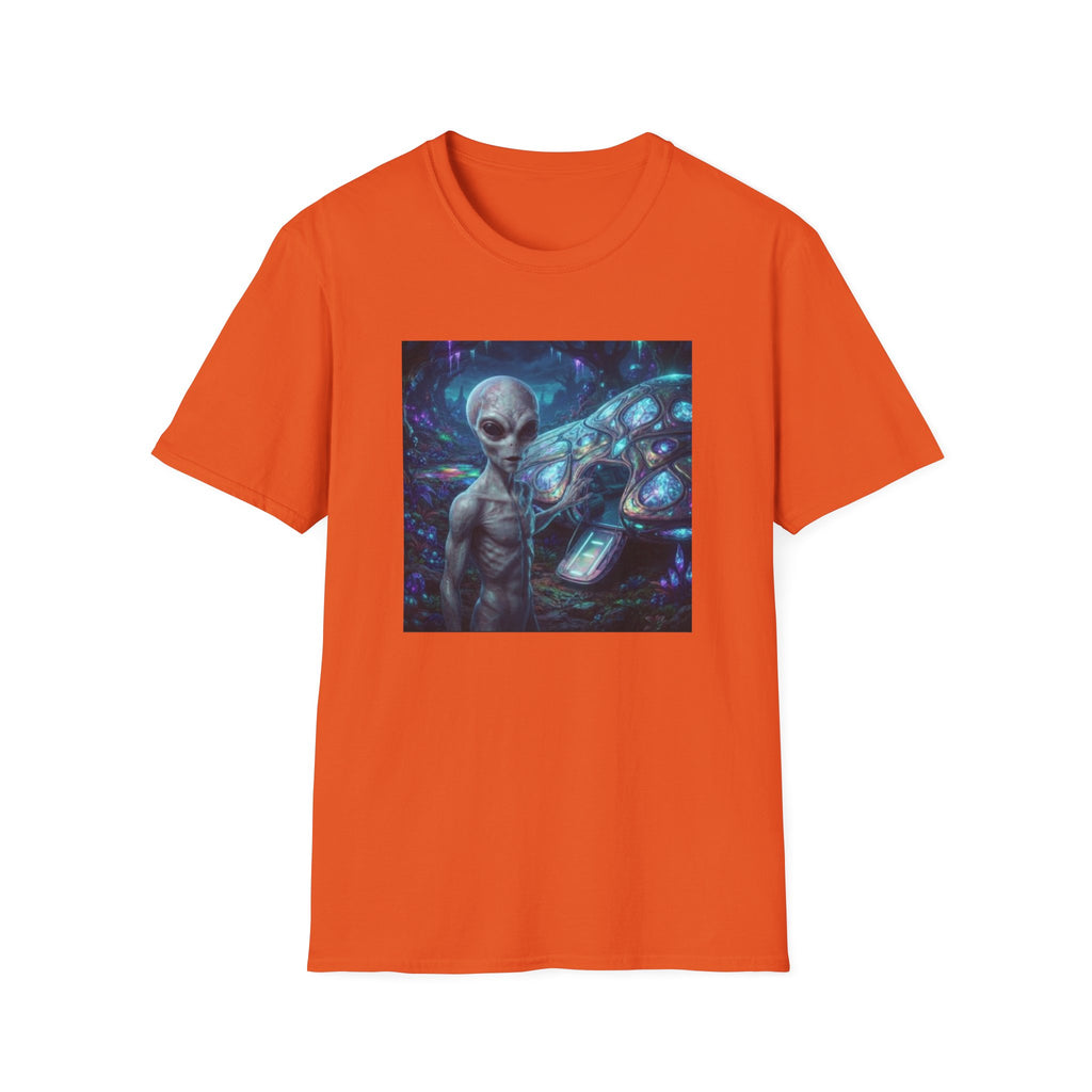 Alien Encounter T‑Shirt — Galactic Grey Extraterrestrial Art Tee