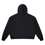 Felpa con cappuccio unisex boxy vintage wash con zip integrale