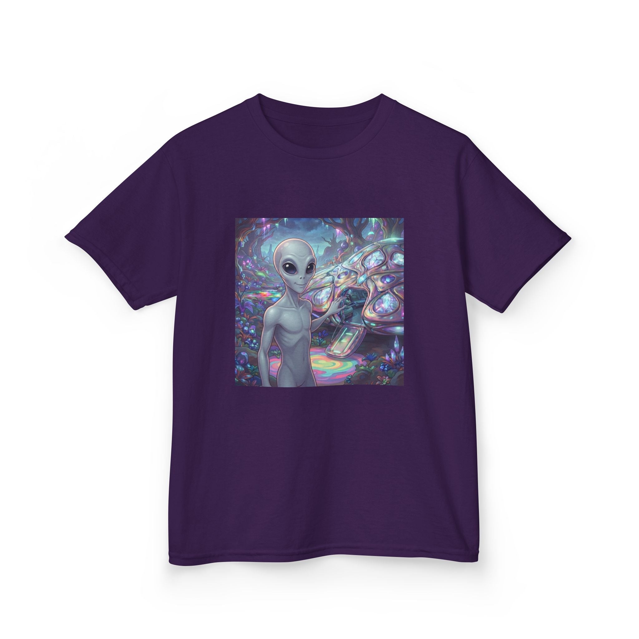 Kids Alien Space Tee — Cute Cosmic Extraterrestrial Graphic Shirt