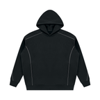Unisex Oversized Piping Fleece Hoodie