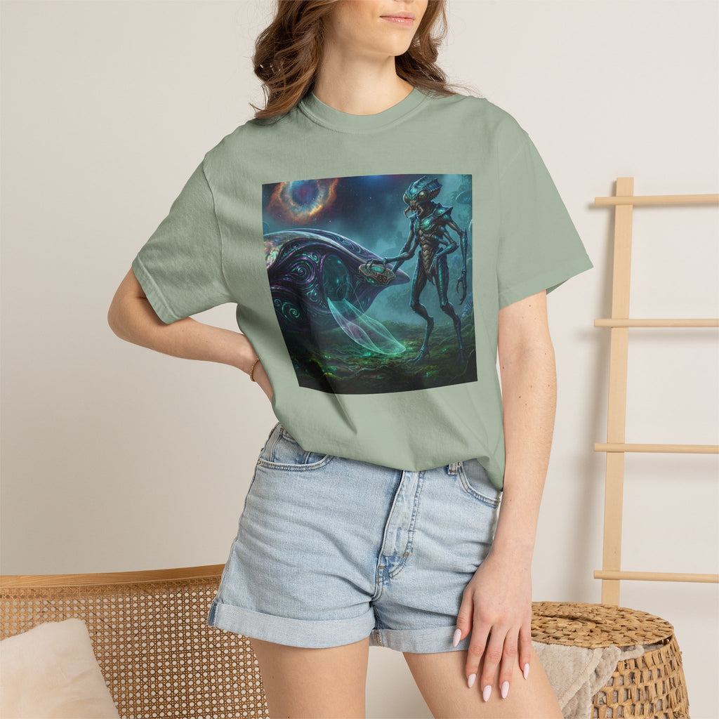 T-shirt Rencontre Extraterrestre — T-shirt Art Cosmique de Science-Fiction