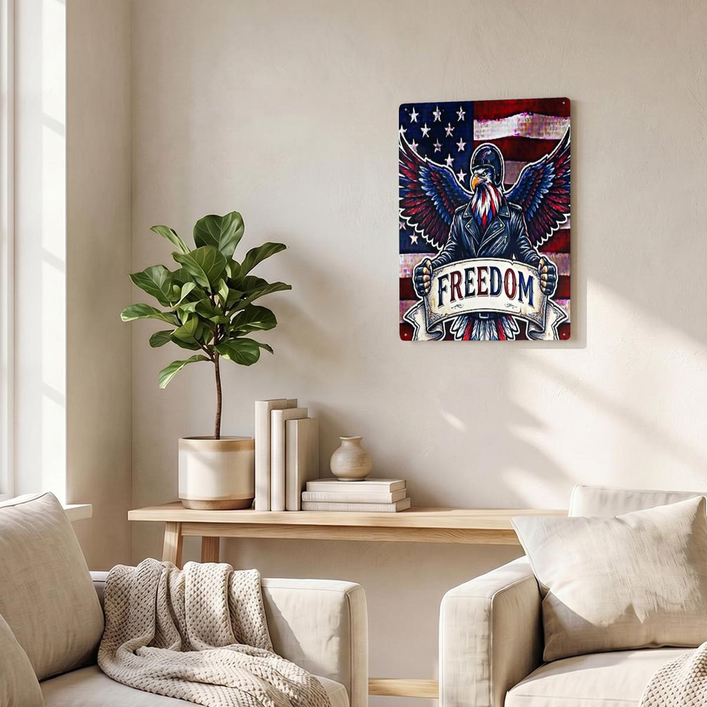 Thickened Rectangular Iron Wall Painting Printed in Canada