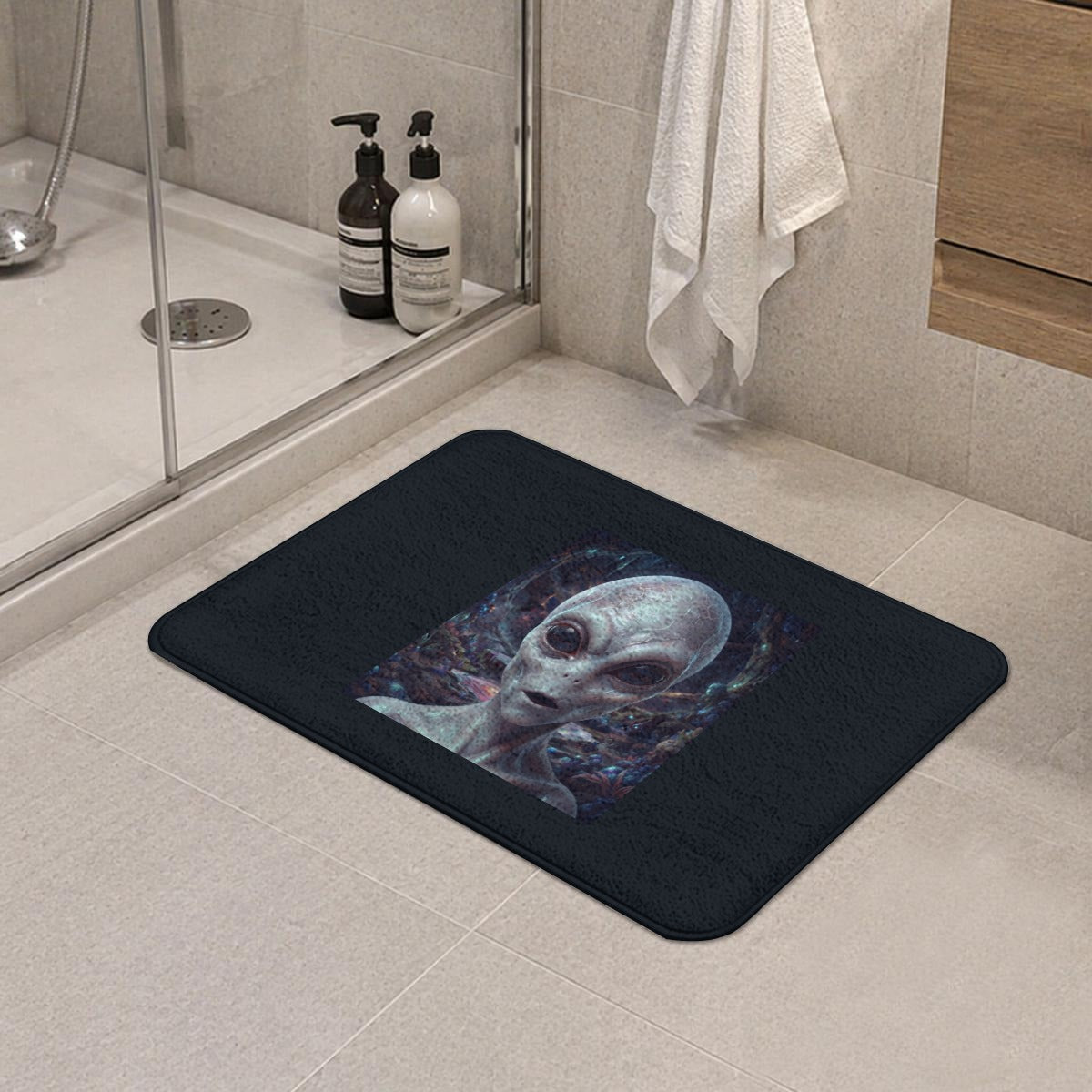 Rounded Diatom Mud Floor Mat Printed in Canada