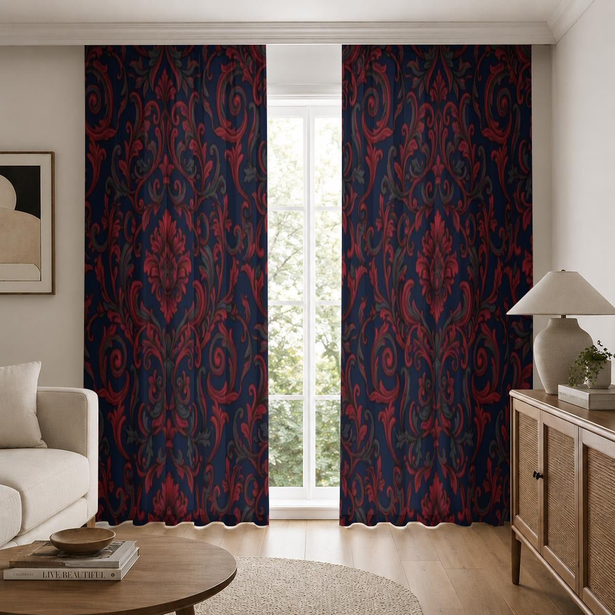 Square Blackout Curtains with Hooks | 265(GSM