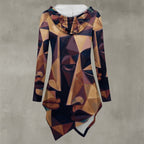 All-Over Print Women's Asymmetric Hem Hoodie