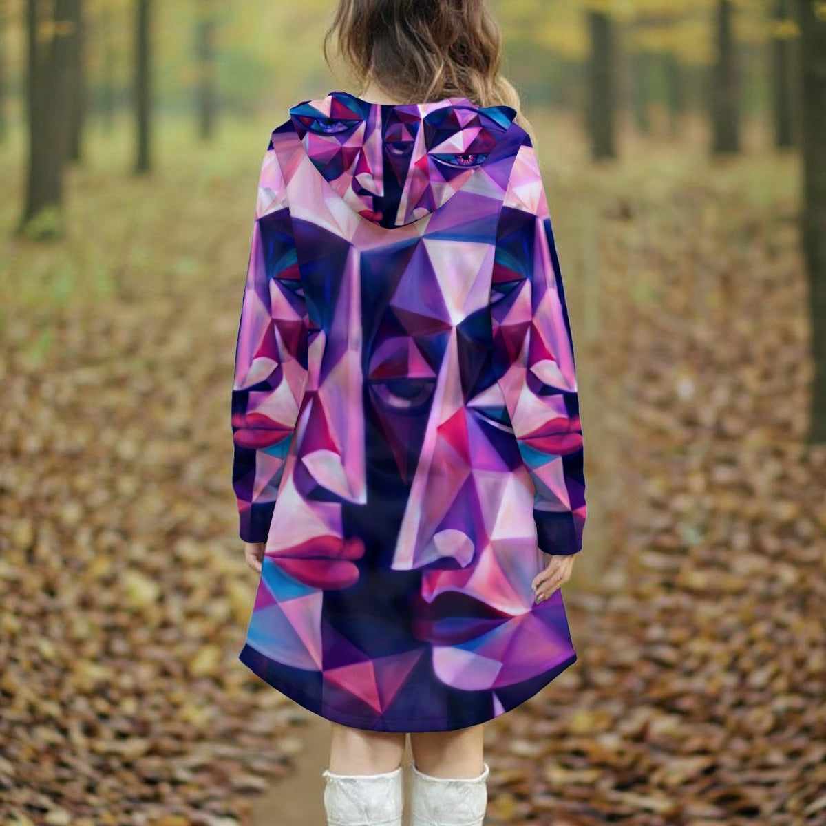 All-Over Print Women's Longline Hoodie Dress