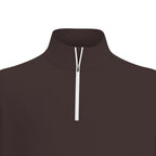 Maglia sportiva da uomo con stampa all-over, colletto e maniche lunghe
