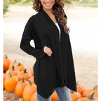 Cardigan da donna con stampa all-over e maniche lunghe