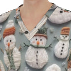 All-Over Print Unisex Scrub Set With Six Pocket