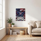 Thickened Rectangular Iron Wall Painting Printed in Canada