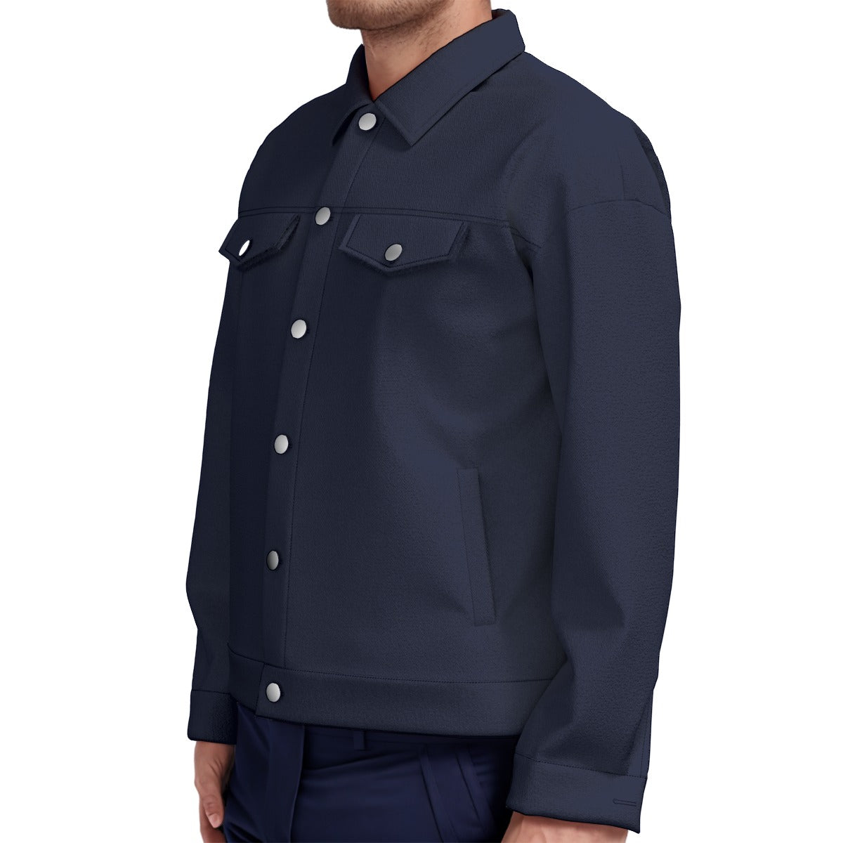 All-Over Print Unisex Lapel Jacket | 245GSM Cotton