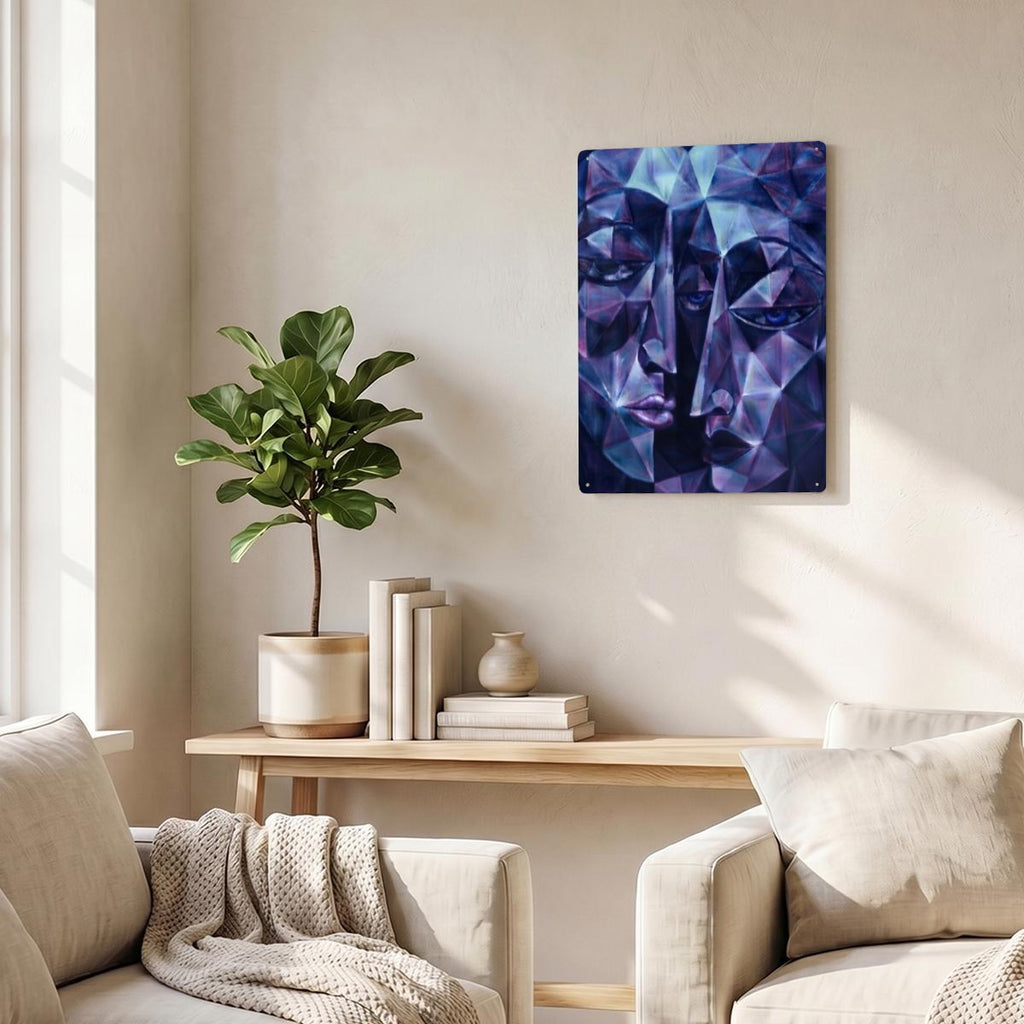Thickened Rectangular Iron Wall Painting Printed in Canada