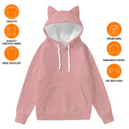All-Over Print Women’s Hoodie With Decorative Ears