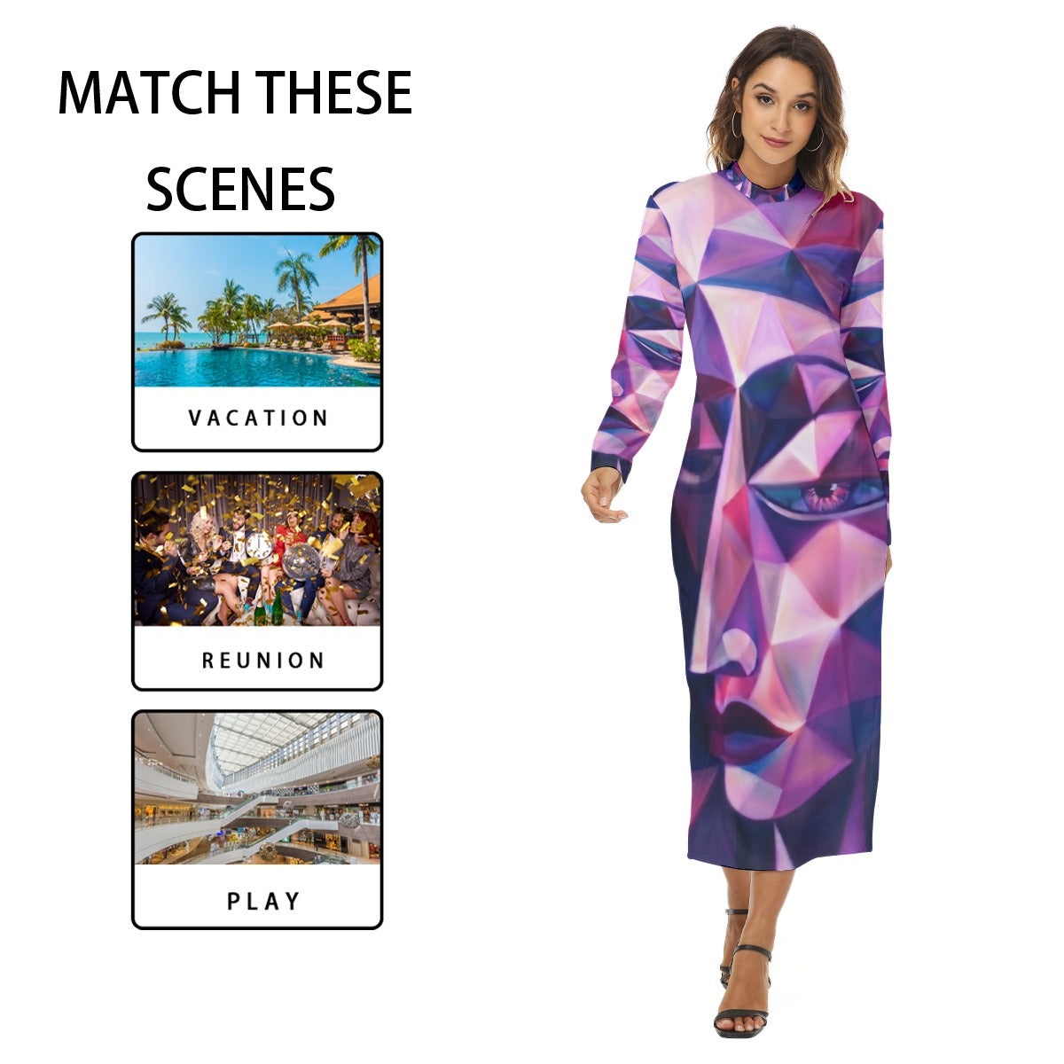 All-Over Print Women's Hip Dress