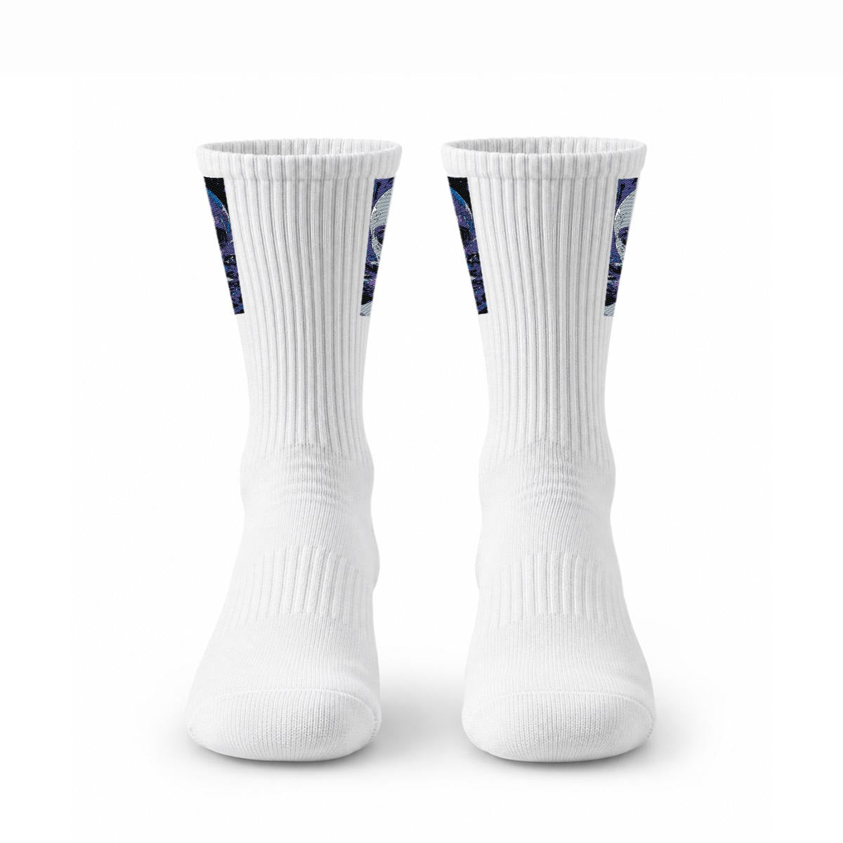 Embroidery Sports Cotton Crew Socks|Cotton