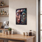 Thickened Rectangular Iron Wall Painting Printed in Canada