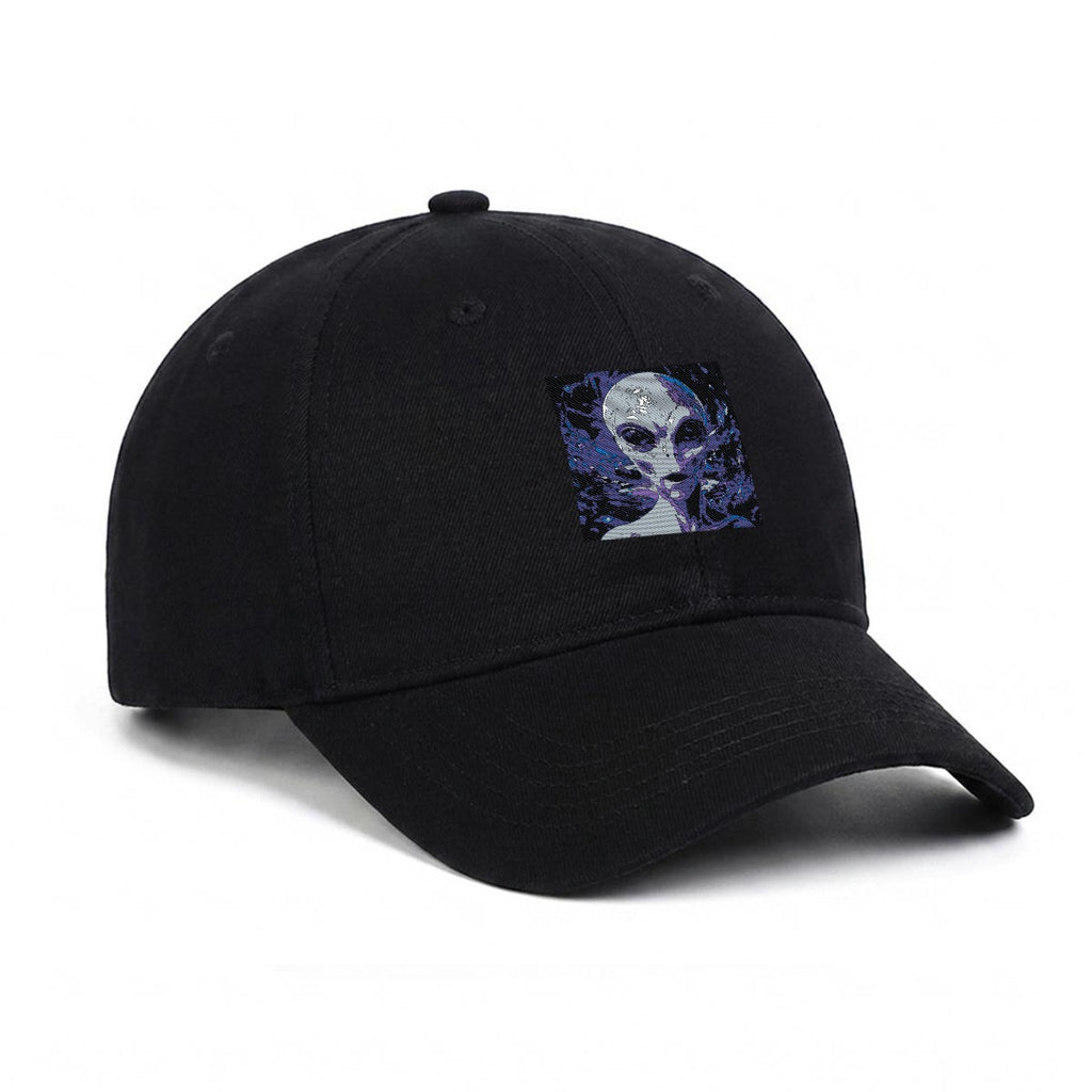 Gorra plana de corona blanda bordada