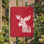 Thickened Rectangular Iron Wall Painting Printed in Canada