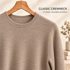 Unisex Soft Wool-Blend Crewneck Knit Sweater|Embroidery