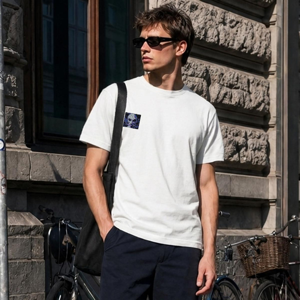 ALIEN DISCLOSURE COLLECTION - Men's Heavyweight Crew Neck T-Shirt|Embroidery