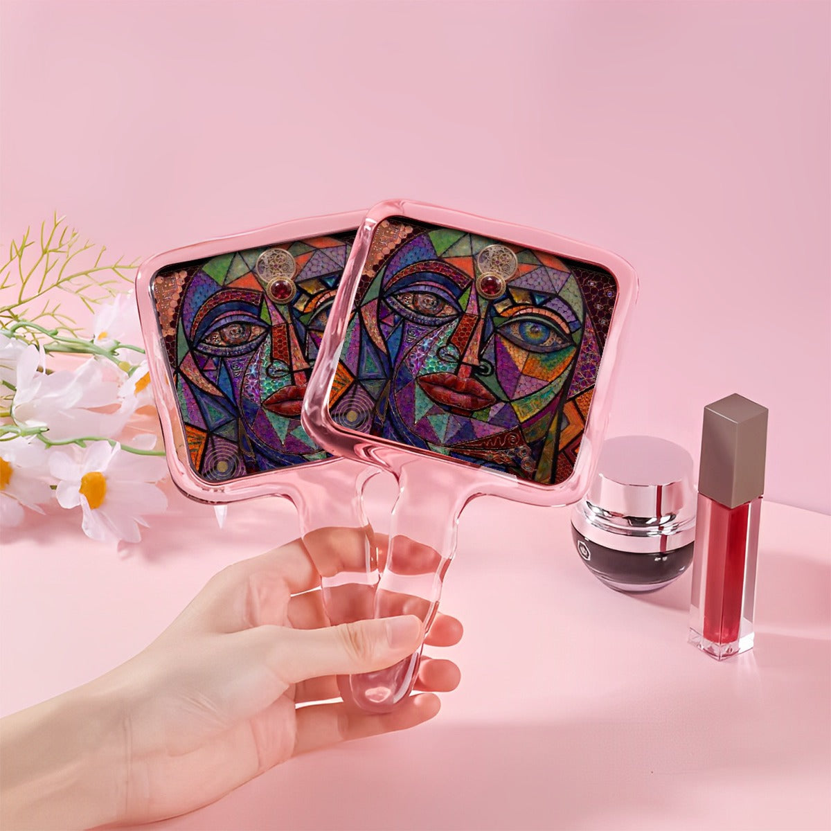 Cute Handheld Makeup Mirror