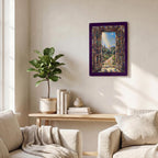 Light Through An Open Foor Thickened Rectangular Iron Wall Painting Printed in Canada