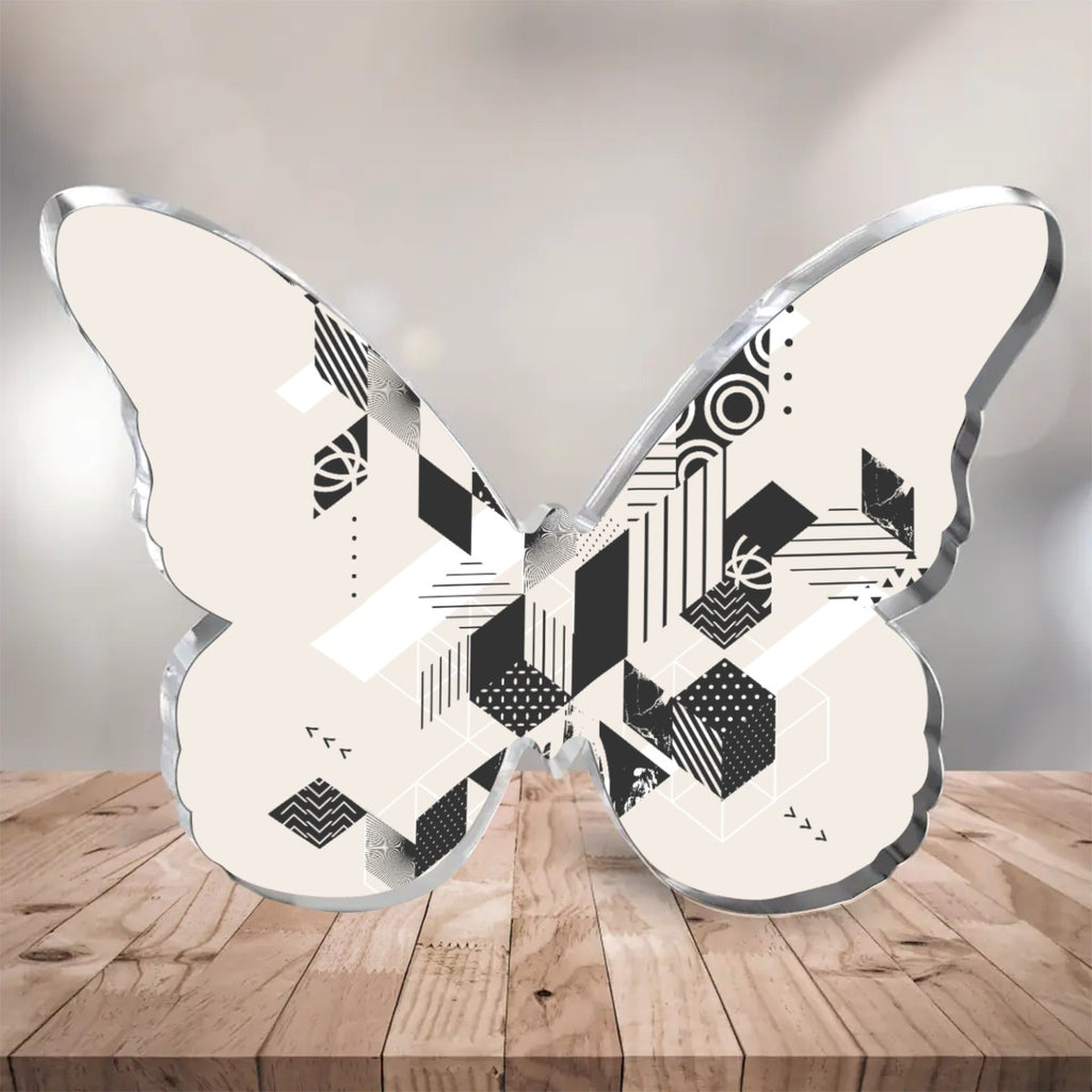 Ornement de bureau en acrylique en forme de papillon