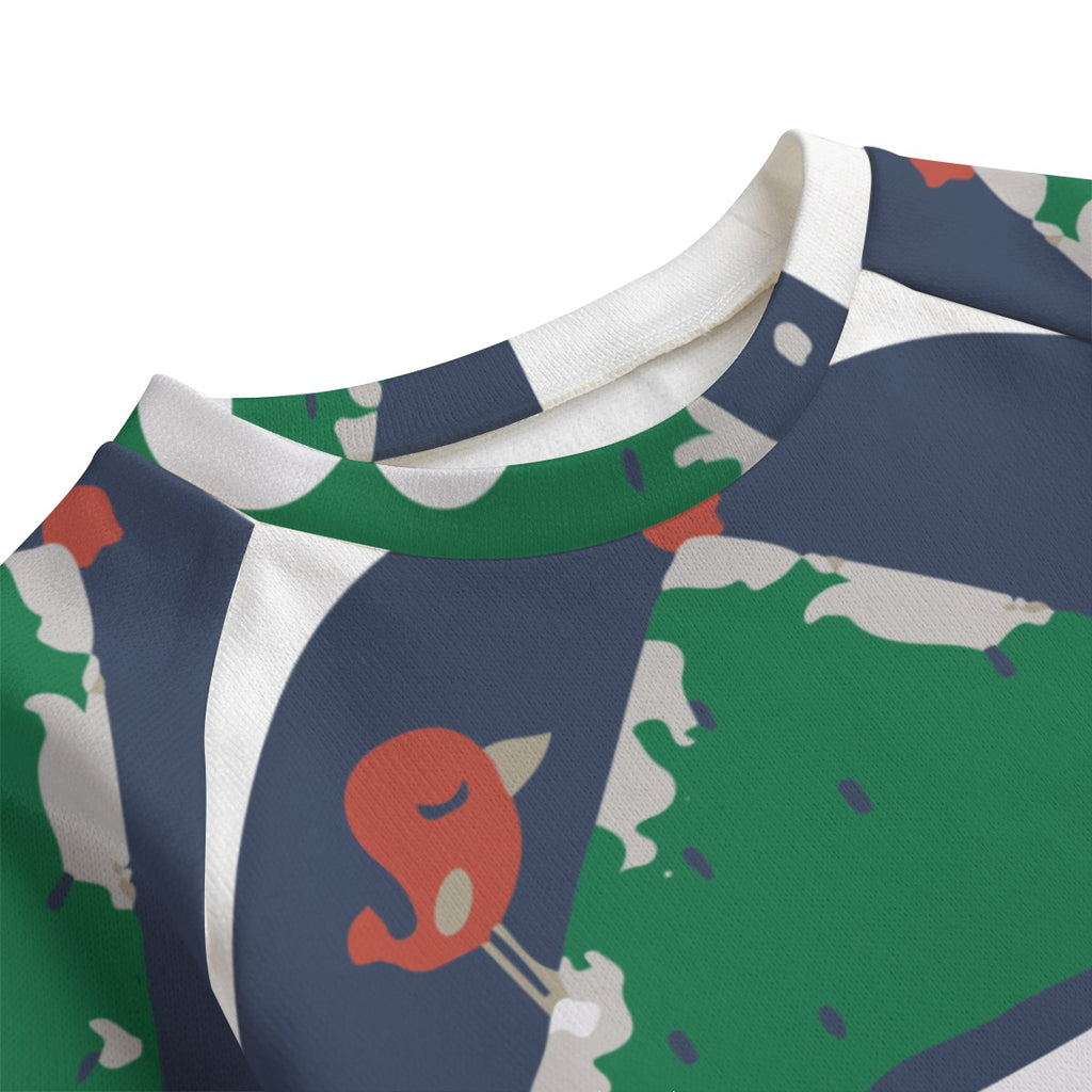 All-Over Print Kid's Knitted Fleece Set