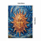 Sun Moon Designs With Purpose Brand Vertical Framed Canvas Wall Art Printed in Canada