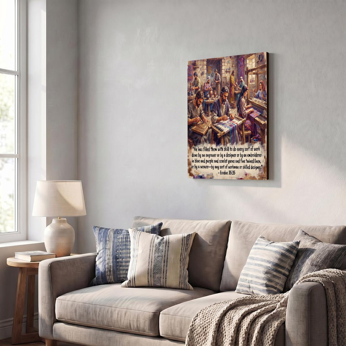 Vertical Framed Canvas Wall Art Printed in Canada