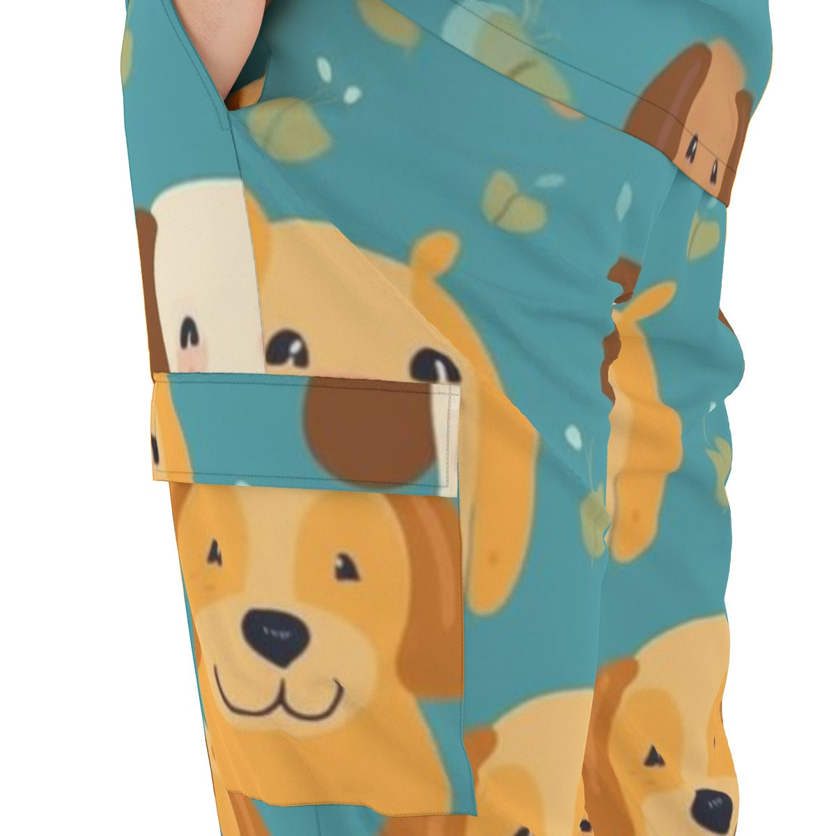 All-Over Print Unisex Scrub Set With Six Pocket