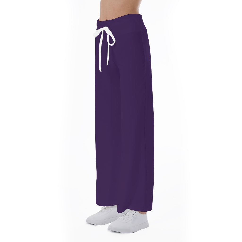 All-Over Print Women's High-waisted Straight-leg Trousers