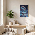 Thickened Rectangular Iron Wall Painting Printed in Canada