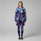 Completo felpa con cappuccio da donna stretch con stampa all-over