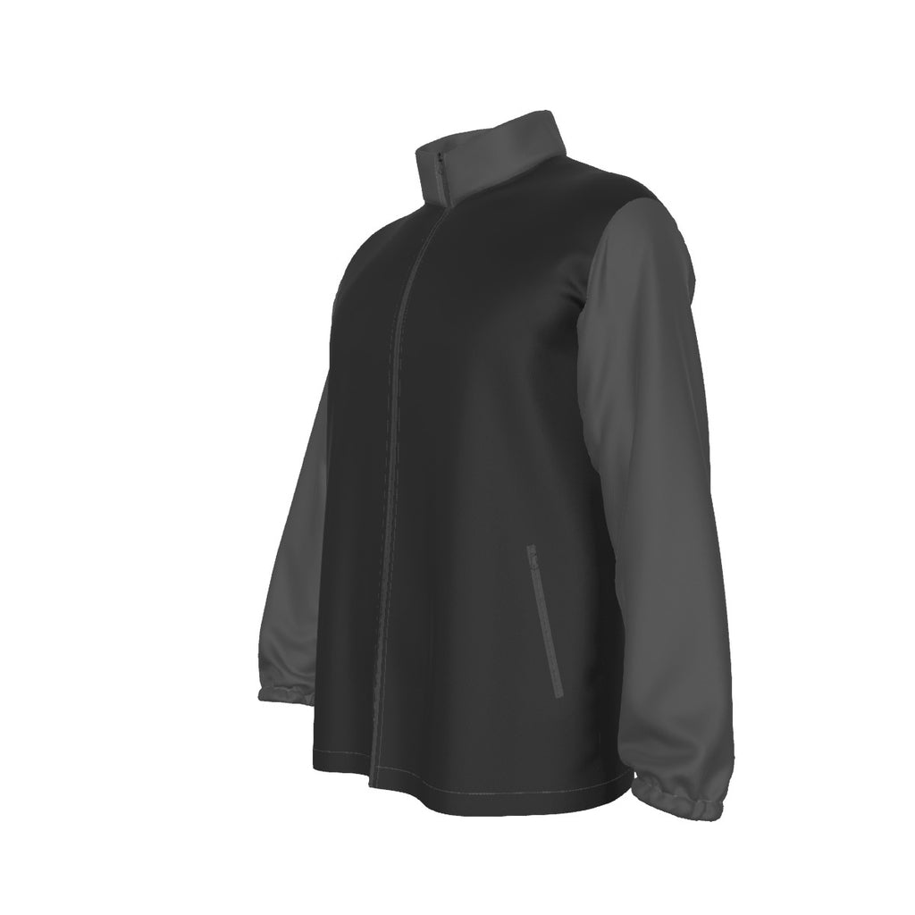 All-Over Print Men's Stand-up Collar Zip-up Windproof Jacket