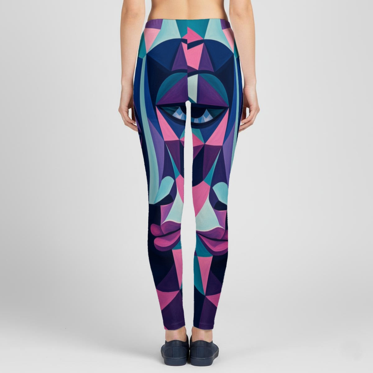 Completo felpa con cappuccio da donna stretch con stampa all-over