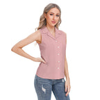 All-Over Print Women's Lapel Vest