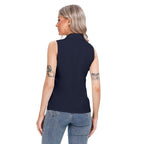 All-Over Print Women's Lapel Vest