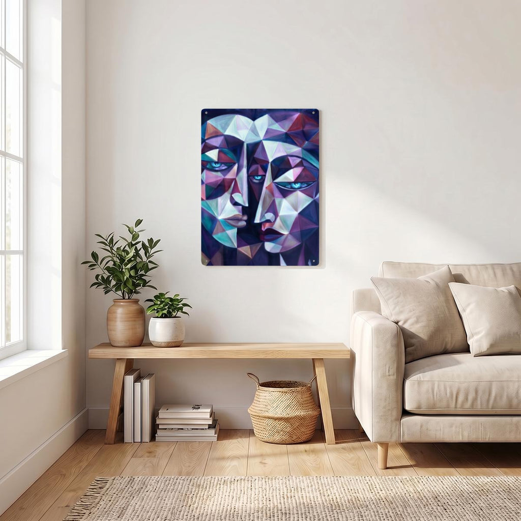 Thickened Rectangular Iron Wall Painting Printed in Canada