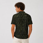 All-Over Print Men's Heavyweight Polyester Polo Shirt|210GSM