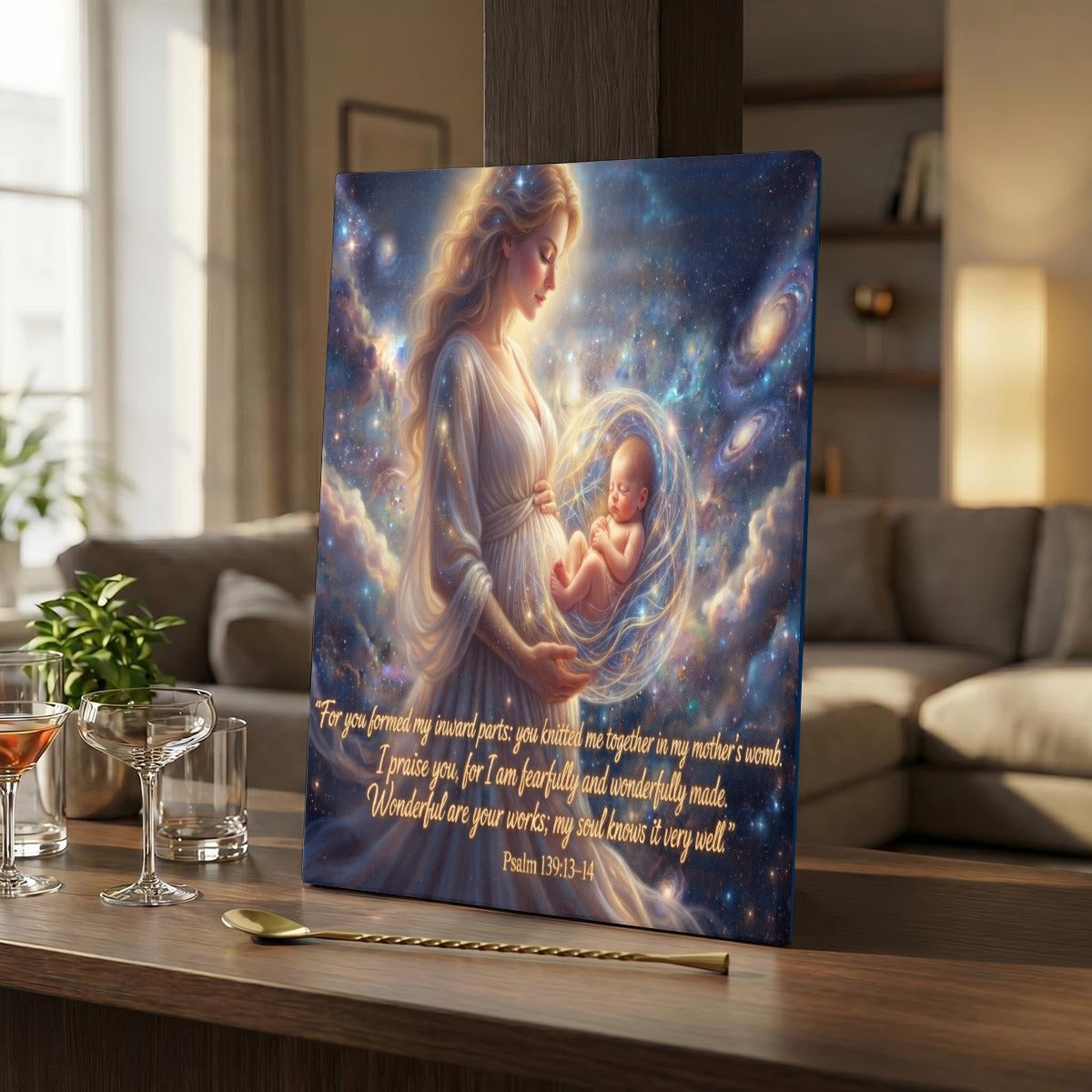 Vertical Framed Canvas Wall Art Printed in Canada