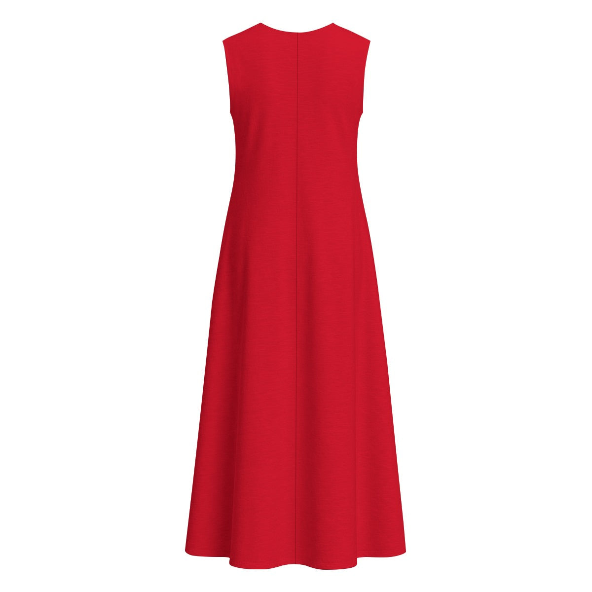 All-Over Print Women's Sleeveless Dress With Pocket|140GSM Slub Cotton