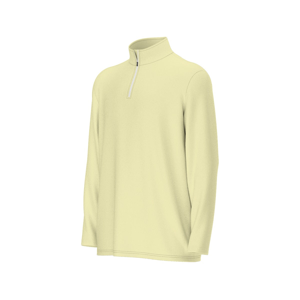 All-Over Print Men's Sports Collar Jersey With Long Sleeve