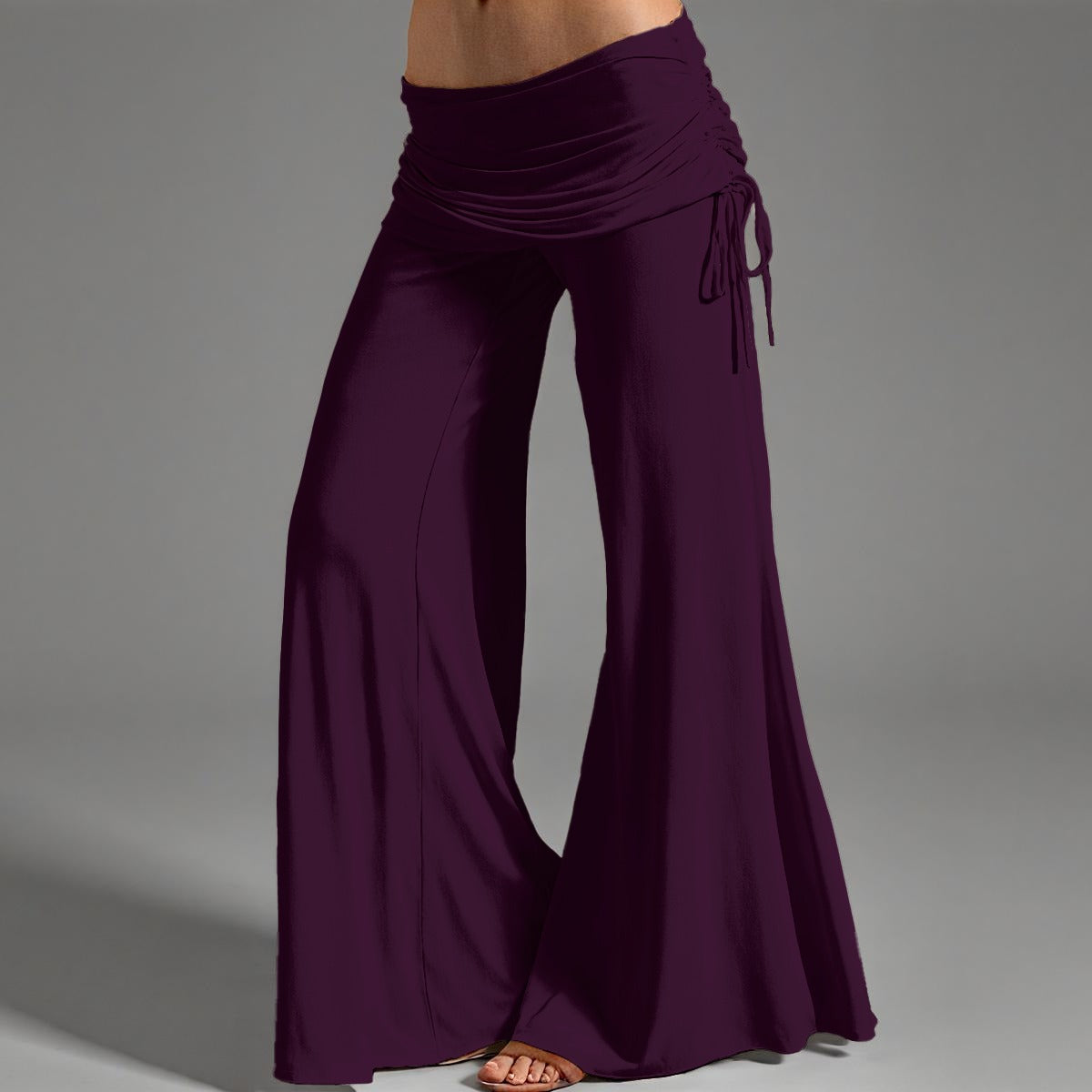 All-Over Print Women's High Waist Wide Leg Pants